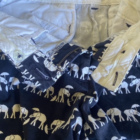 Crown & Ivy Pink/ Navy Elephant Shorts Size 8 Woman’s - Picture 6 of 9